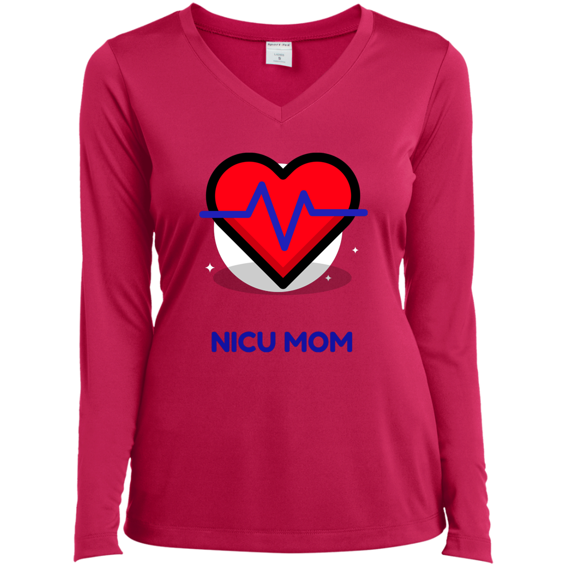LST353LS Ladies’ Long Sleeve Performance V-Neck Tee