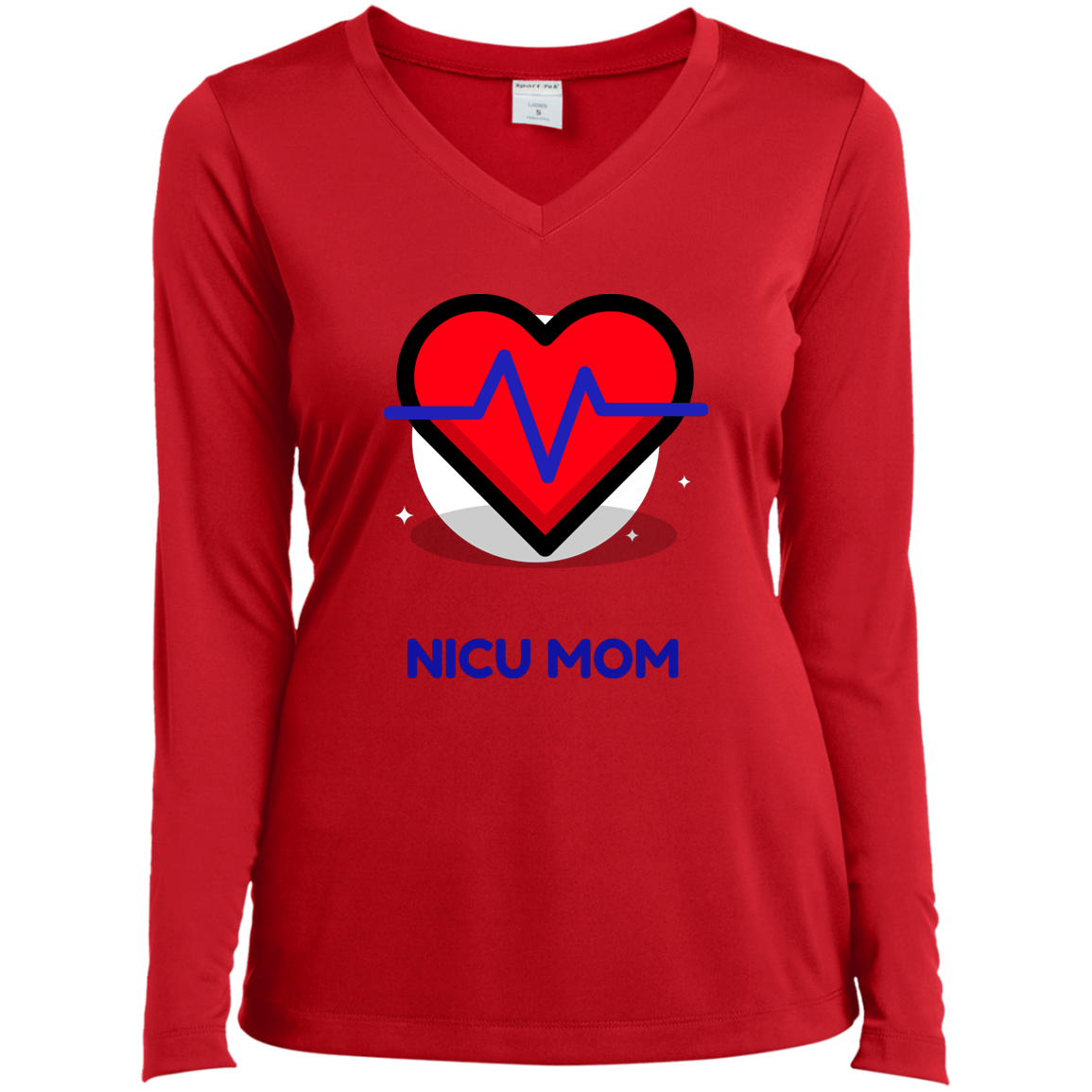 LST353LS Ladies’ Long Sleeve Performance V-Neck Tee