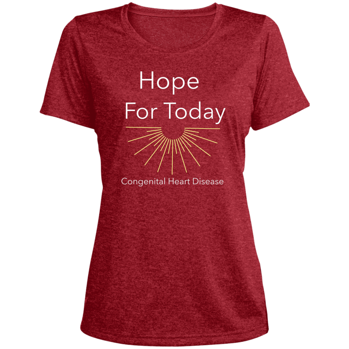 LST360 Ladies' Heather Scoop Neck Performance Tee