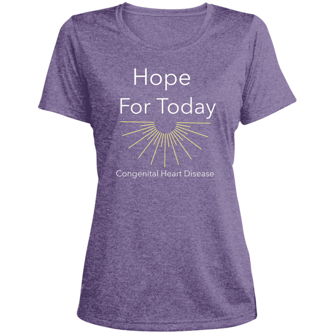 LST360 Ladies' Heather Scoop Neck Performance Tee