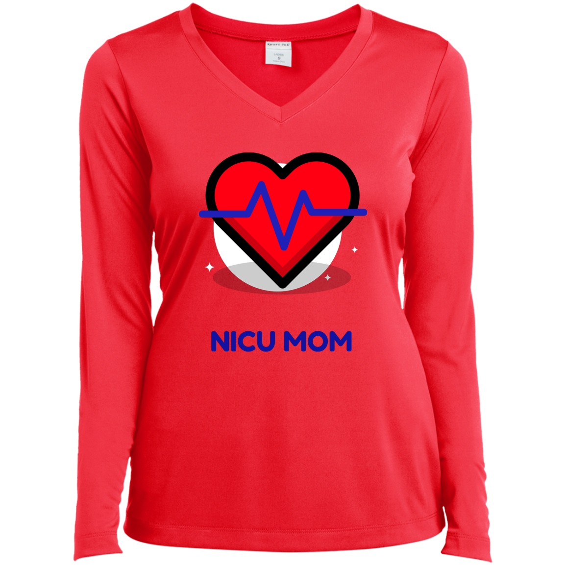 LST353LS Ladies’ Long Sleeve Performance V-Neck Tee